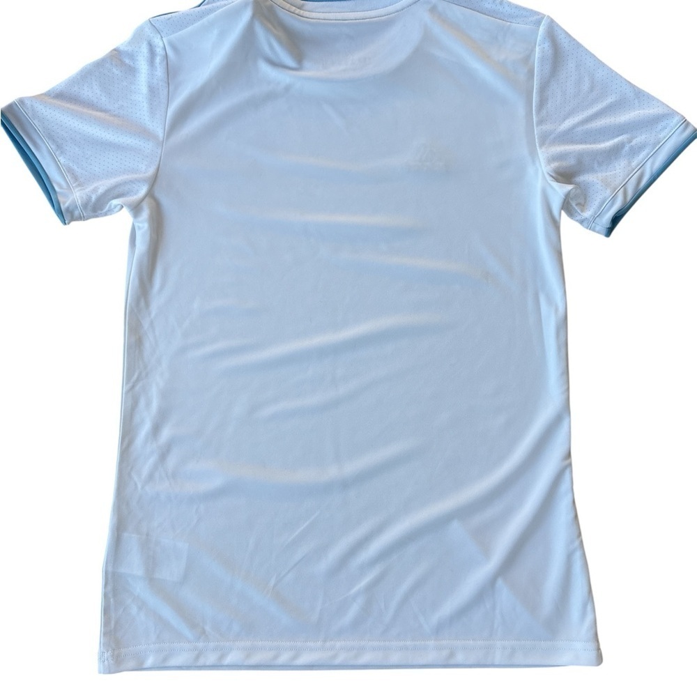 Adidas Mens White and Blue Shirt - Picture 3 of 5